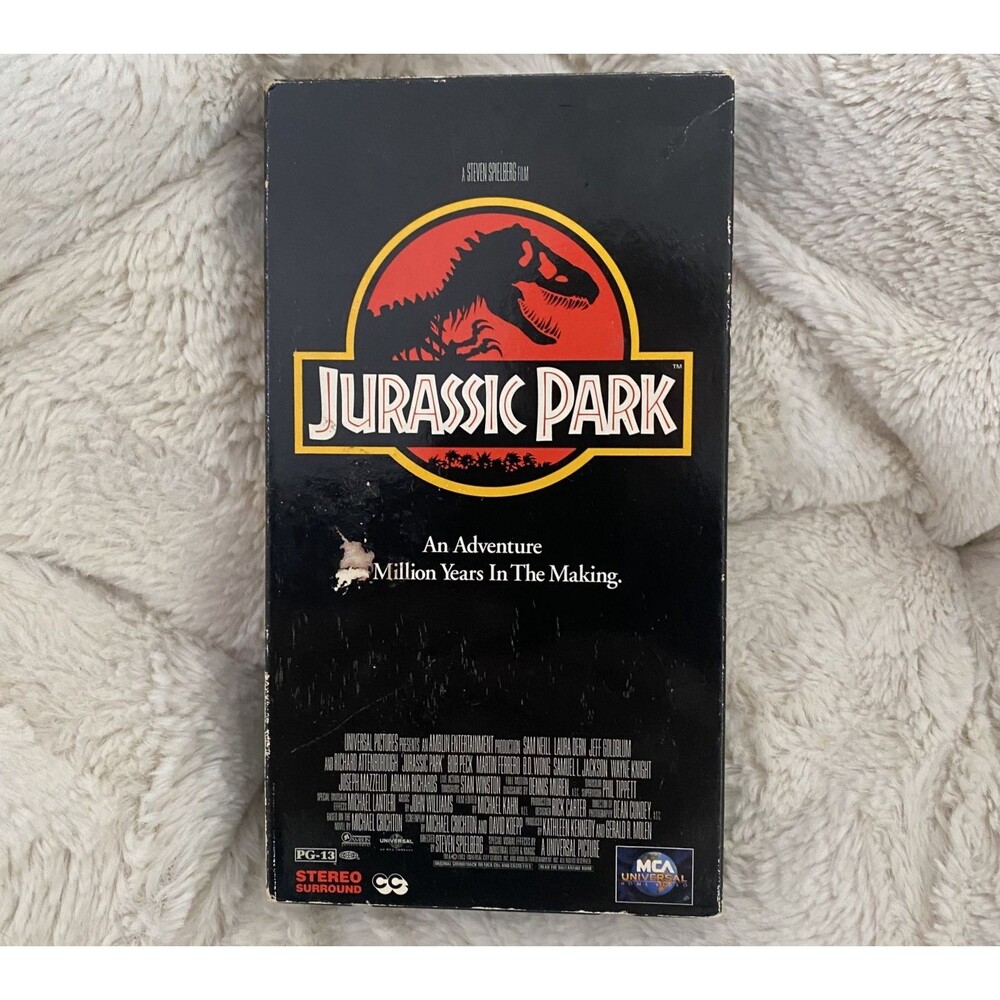 Vintage Jurassic Park VHS 1993/94 Original Release Steven Spielberg Classic